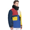 Custom Color Mix Colorblocked Any Text Name Men s Pullover Zip Ski and Snowboard Waterproof Breathable Jacket View3