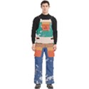 Custom Mix Color Logo Any Text Name Men s Side Zip Front Pouch Ski And Snowboard Bib Pants	 View1