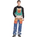 Custom Mix Color Logo Any Text Name Men s Side Zip Front Pouch Ski And Snowboard Bib Pants	 View3