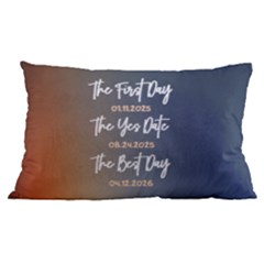 Custom Anniversary Day 16 x24  Lumbar Throw Cushion Case (two Sides)