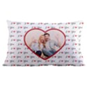 Custom I Love You Heart Shape Couple Photo 16 x24  Lumbar Throw Cushion Case (Two Sides) View1