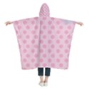 Personalized Name Flamingo Kids  Hooded Rain Ponchos View2