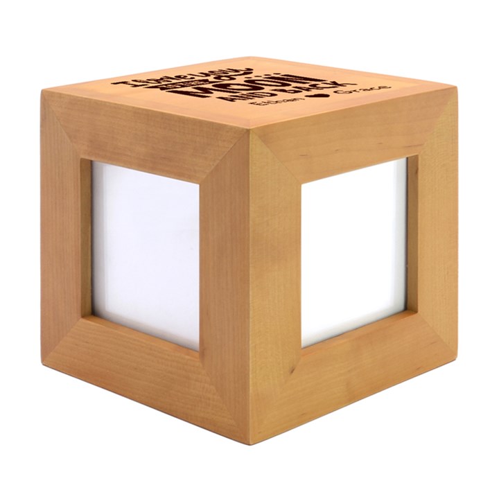 Love Text box1 Wood Photo Frame Cube