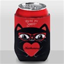 Personalized Valentine Cat Can Cooler Can Cooler View1