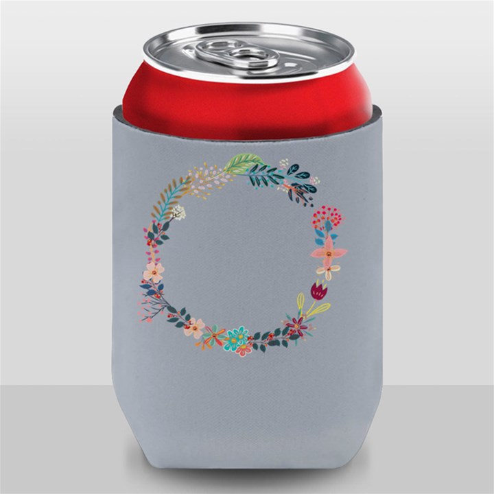 Personalized Hello Spring Family Name Can Cooler
