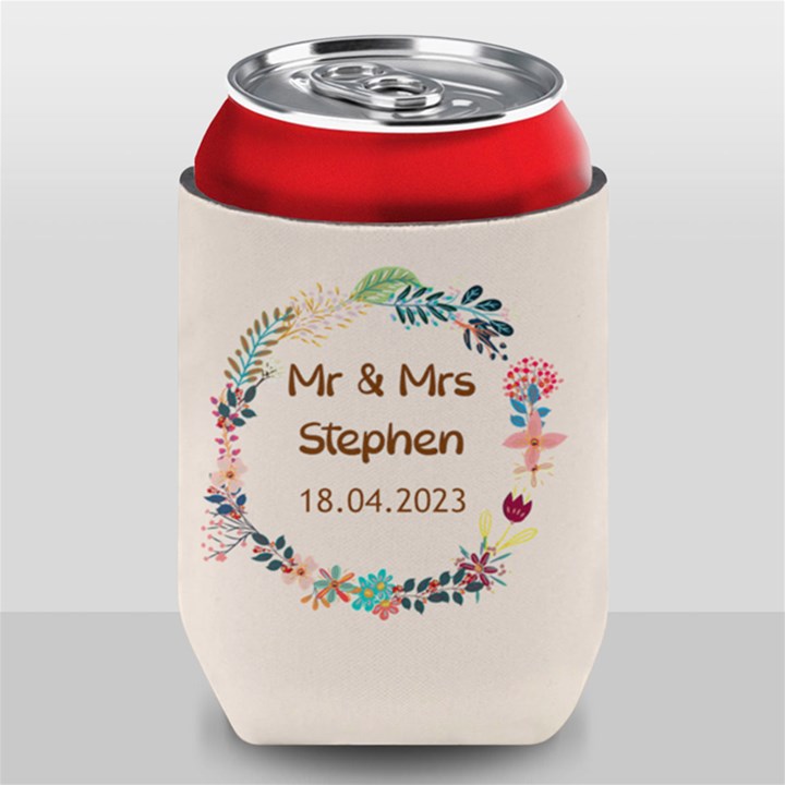 Personalized Wedding Name Can Cooler