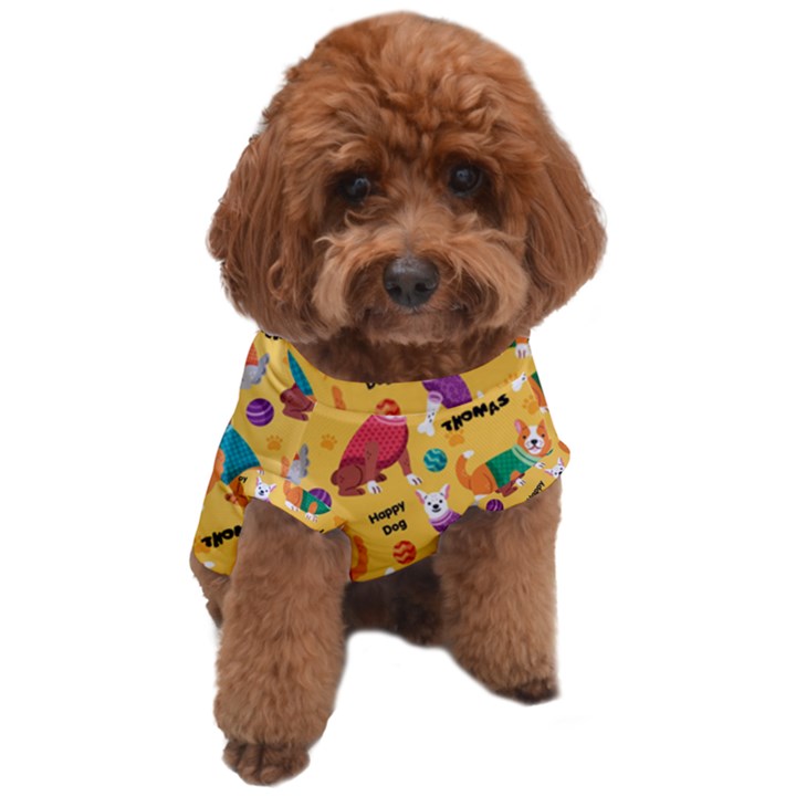 Custom Dog Illustration Name Any Text Dog T-Shirt