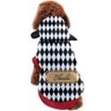 Custom Checked Pattern Name Any Text Dog Coat View2