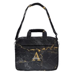 Personalized Name Initial Marble Macbook Pro 15  Shoulder Laptop Bag