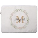 Personalized Initial Name Laptop Sleeve Case with Pocket 17  Vertical Laptop Sleeve Case With Pocket View1