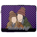 Personalized Hand Draw Style 2 17  Vertical Laptop Sleeve Case With Pocket View1