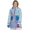 Personalized Light Marble Color Logo Any Text Name Women s Pullover Zip Ski and Snowboard Waterproof Breathable Jacket View1