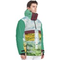 Custom Nature Landscape Any Text Name Men s Pullover Zip Ski and Snowboard Waterproof Breathable Jacket View3