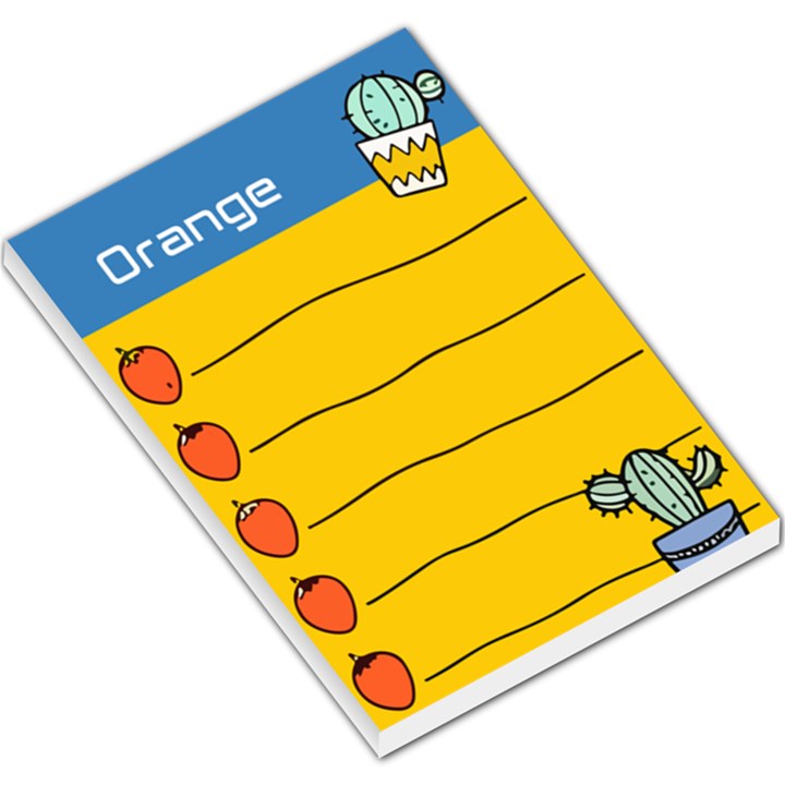 Colorful Cactus  Large Memo Pads