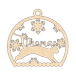 Testing Font- SimpleDaily-New Wood Ornament Front
