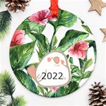 Cat Round Ornament (Two Sides) Back