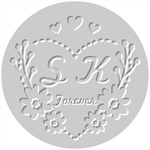 Personalized Wedding Embosser Handheld Plier Embosser 1.5 x1.5  Stamp