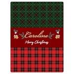 Personalized Christmas Blanket Two Sides Premium Plush Fleece Blanket (Baby Size) 40 x30  Blanket Front