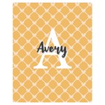 Personalized Name Monogram Heart Love Cross Two Sides Premium Plush Fleece Blanket (Teen Size) 60 x50  Blanket Front