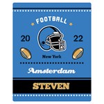 Personalized Football blanket Two Sides Premium Plush Fleece Blanket (Teen Size) 60 x50  Blanket Front