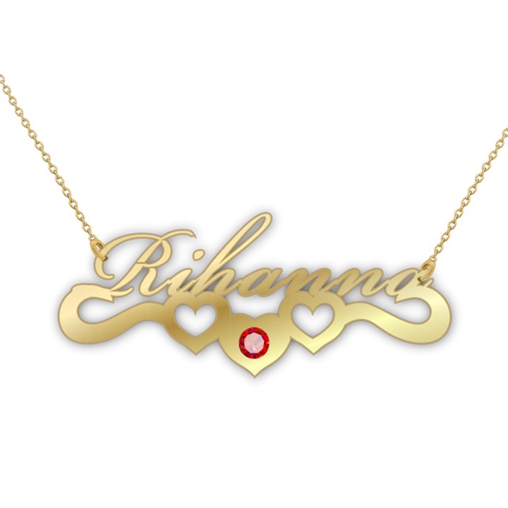 Personalized Name 925 Sterling Silver Name Pendant Necklace