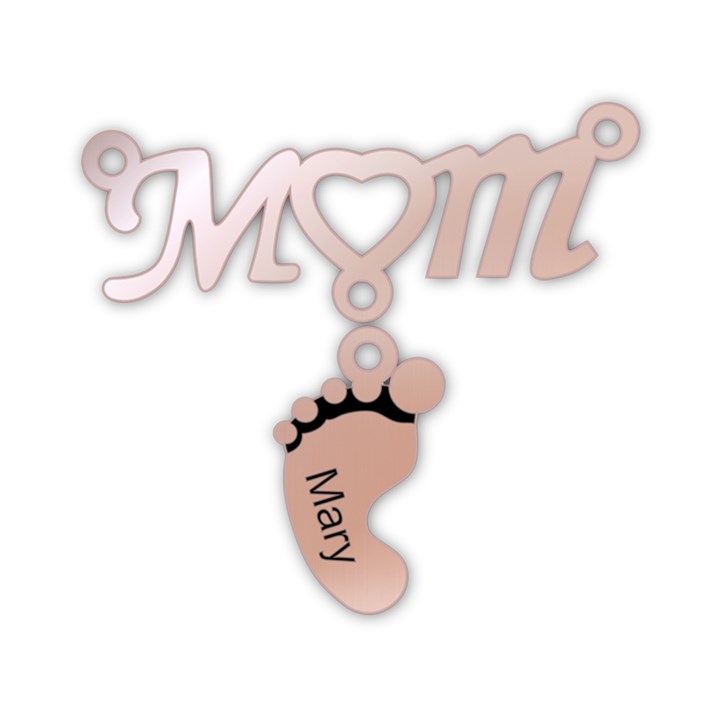 Personalized Baby Birth Mom Name 925 Sterling Silver Name Pendant Necklace