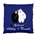 Personalized Couple Lover Name Standard Cushion Case (Two Sides) Back