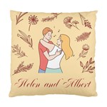Personalized Couple Lover Name Standard Cushion Case (Two Sides) Back
