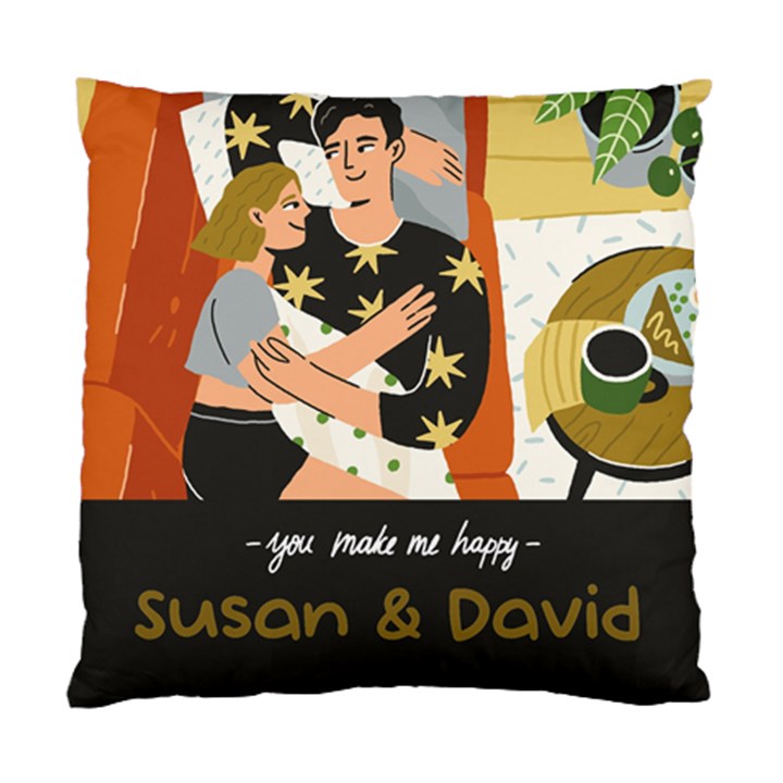 Personalized Couple Lover Name Standard Cushion Case (Two Sides)