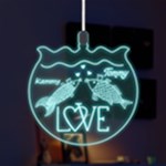Fish Valentine LED Acrylic Ornament Front