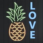 Personalized Pineapple Name Neon Signs and Lights Front