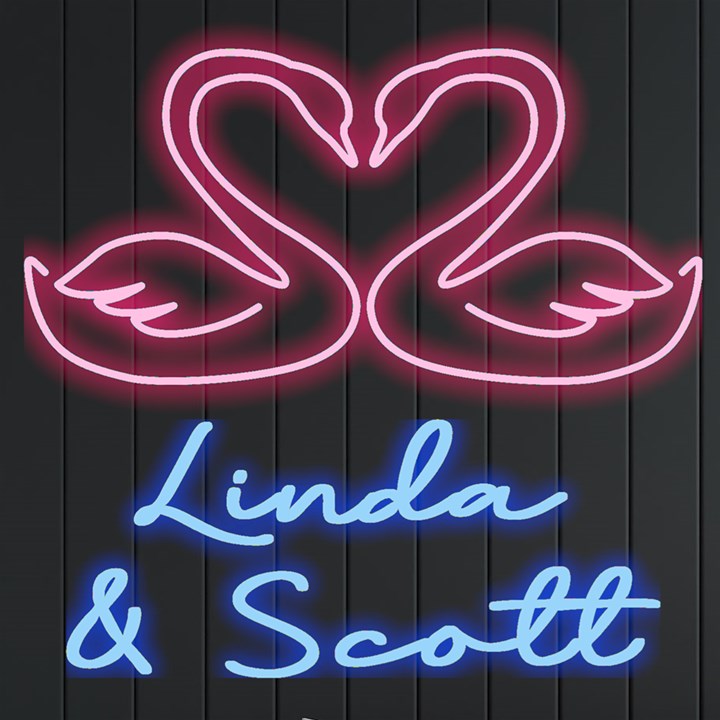Personalized Couple Swan Name Neon Signs and Lights