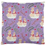 Personalized Easter Rabbit Name Large Cushion Case (One Side) Front