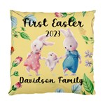 Personalized Easter Rabbit Bunny Family Name Standard Cushion Case (One Side) Front