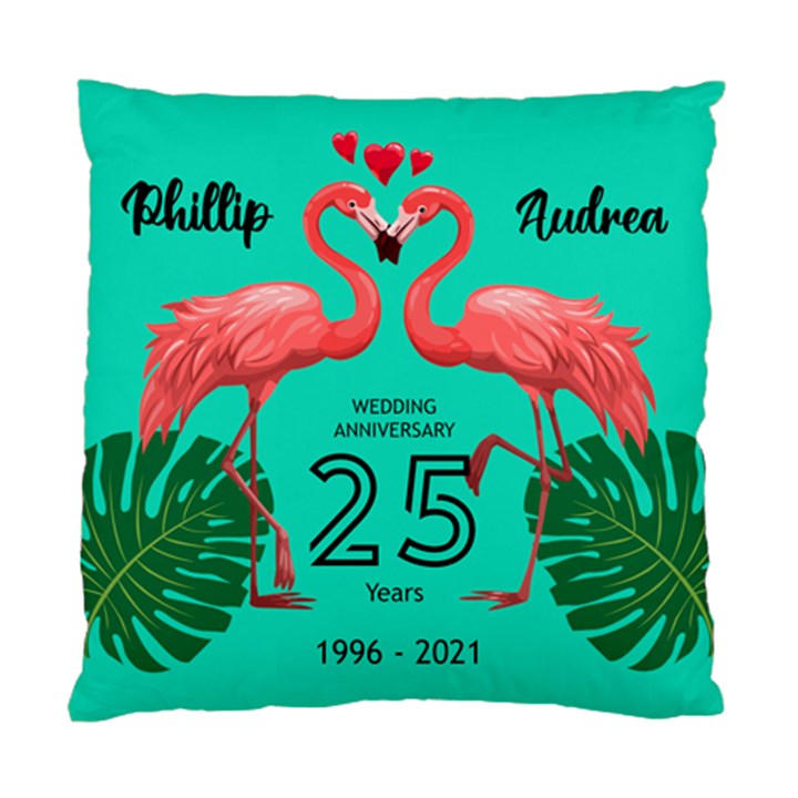 Personalized Couple Anniversary Name Standard Cushion Case (One Side)