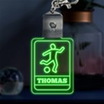 Personalized Name Sport LED Key Chain Front