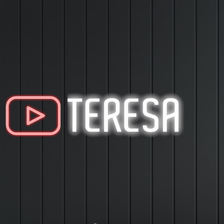 Personalized Youtube logo Name Neon Signs and Lights