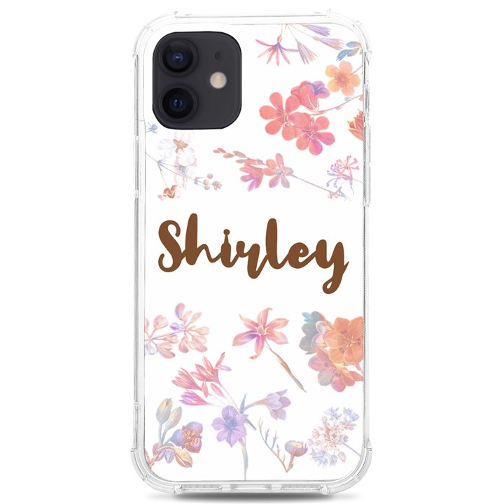 Personalized Floral Name iPhone 12/12 Pro TPU UV Print Case