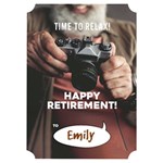 Retire Card Invitation Card 5  x 7  (Ticket) Right