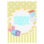 Happy Pregnant Invitation Card 5  x 7  (Scallop) Back