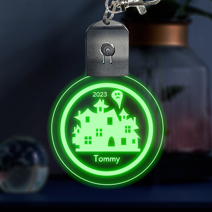 Personalized Name Halloween Multicolor LED Acrylic Ornament