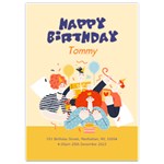 Birthday Invitation Card 5  x 7  Front