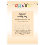 Birthday Invitation Card 5  x 7  Back