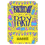 Birthday Invitation Card 5  x 7  (Ticket) Right