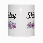 Personalized Flower Name White Mug Center