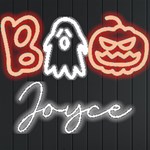 Personalized Happy Halloween Name Neon Signs and Lights Front