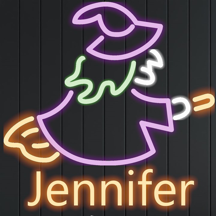 Personalized Halloween Witch Name Neon Signs and Lights