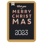 Xmas Invitation Card 5  x 7  (Rounded) Front
