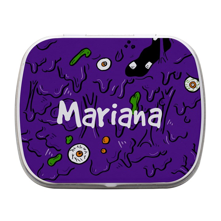 halloween Small Metal Box (White)