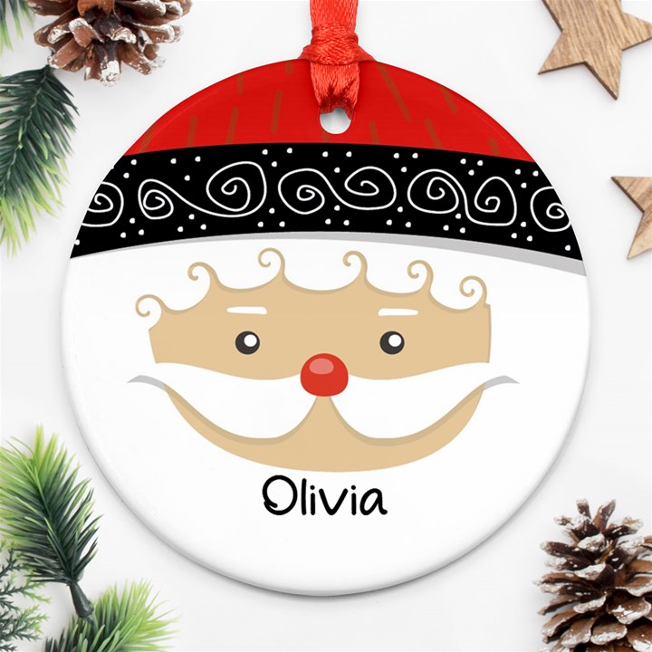 Personalized Christmas Gnomes Ornament (Round)